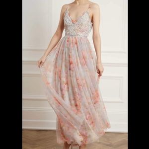 Anthropologie/BHLDN - Needle & Thread Ruby Bloom Maxi Dress
